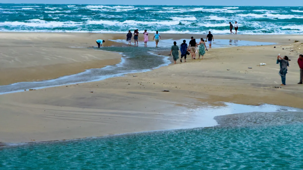 Dhanushkodi Beach near Rameswaram with sea view