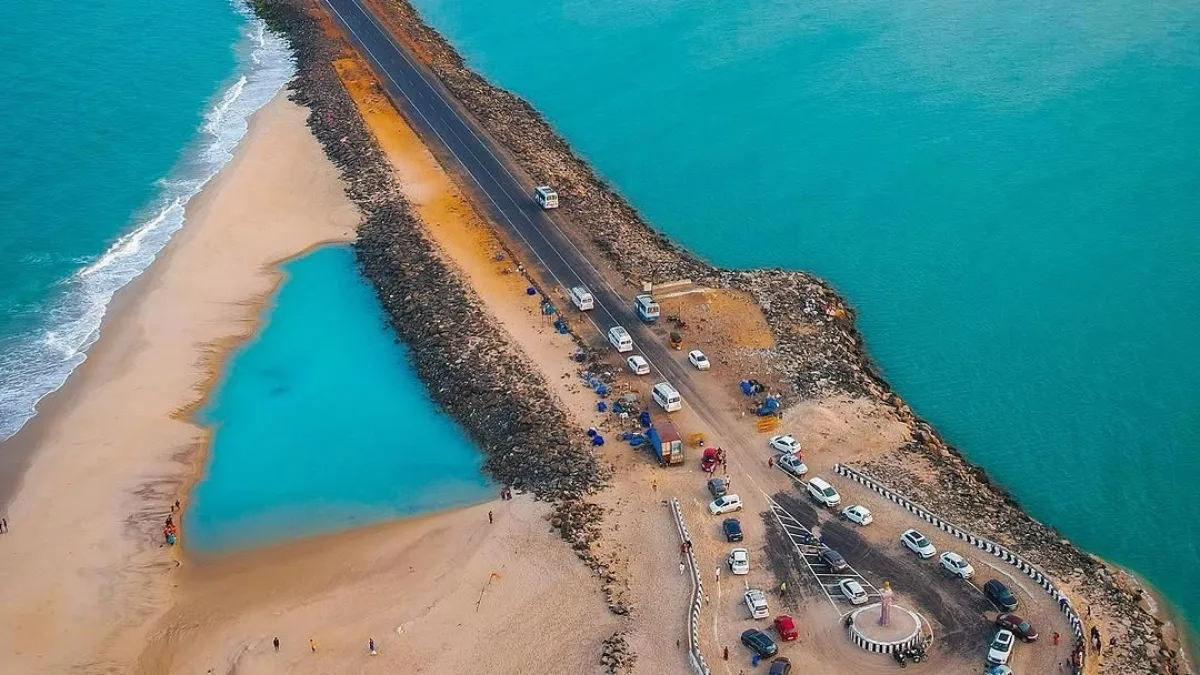 Dhanushkodi Rameswaram: Arichal Munai, Beach