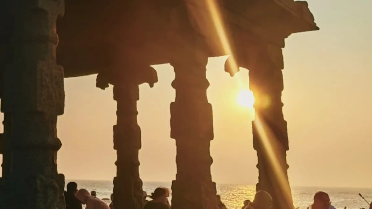 Kanyakumari Beach sunrise view
